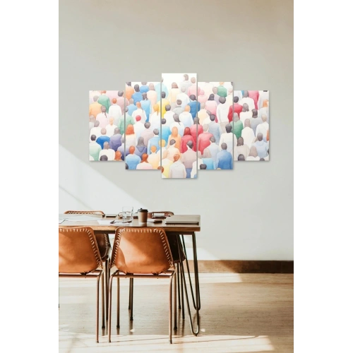 Manzara İnsan 5 Parçalı Mdf Tablo 60 x 100