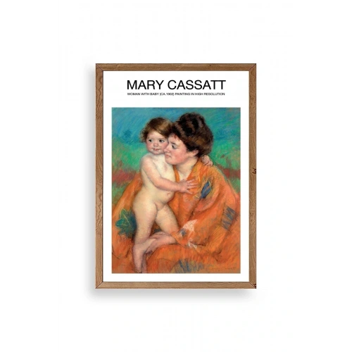Mary Cassatt Ahşap Çerçeveli Tablo 23 x 30