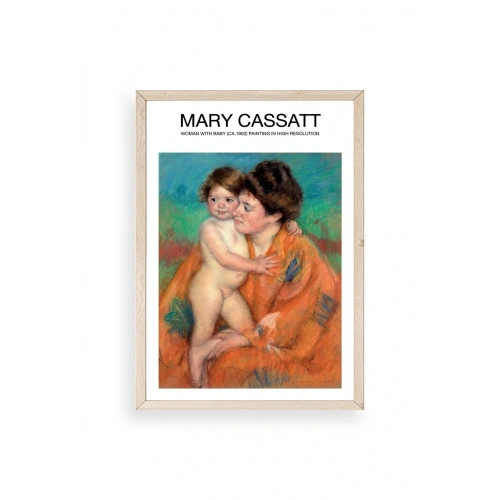 Mary Cassatt Ahşap Çerçeveli Tablo 30 x 42