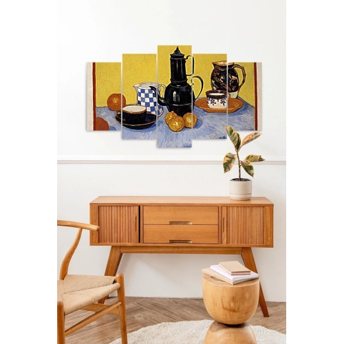 Masa ve Objeler 5 Parçalı Mdf Tablo 60 x 100