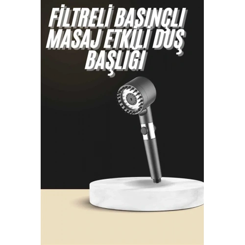 Masaj Başlıklı Su Tasarruflu Duş Başlığı 3 Modlu
