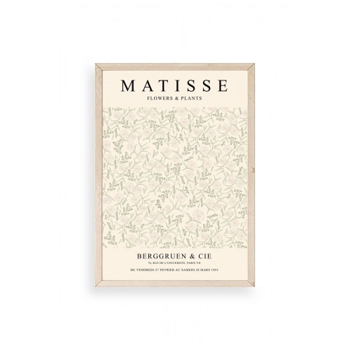 Matisse Ahşap Çerçeveli Tablo 50 x 70