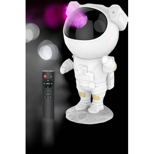 Mavi Astronot Bluetooth Hoparlör Gece Lambası Projeksiyon 45-90 Dakika