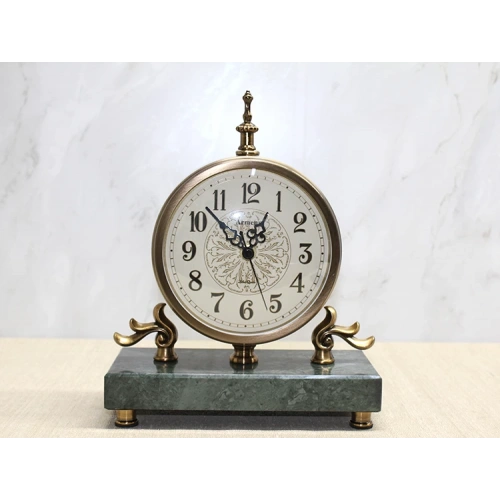 Mermer Tabanlı Masaüstü Saat