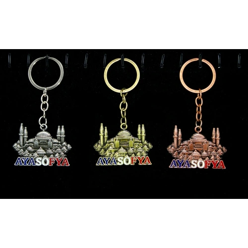 Metal Ayasofya Anahtarlık