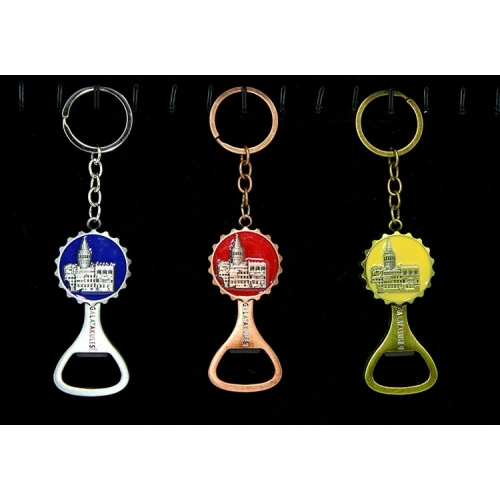 Metal Galata Kulesi Anahtarlık Ve Açacak Model 2