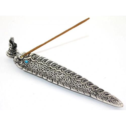 قارب معدني غانيشا لحامل البخور النموذج 3