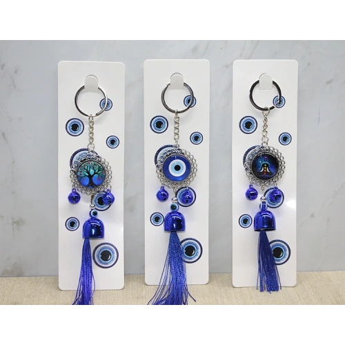 Metal Nazar Boncuğu Anahtarlık