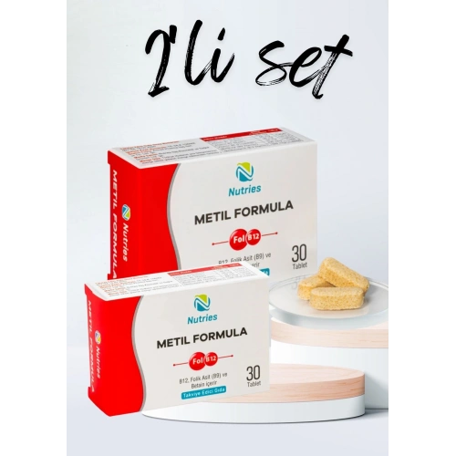 Metilformula Aktif B Vitamini Kompleksi 30 Tablet – 2’li Avantaj Paketi