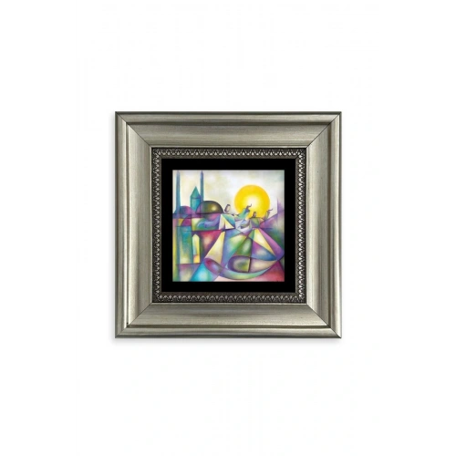 Mevlana Mevlevi Çerçeveli Taş Tablo 20 cm