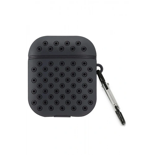 Durukar®  Airpods 2 (2.nesil) Spor Delikli Kılıf - Siyah-Siyah