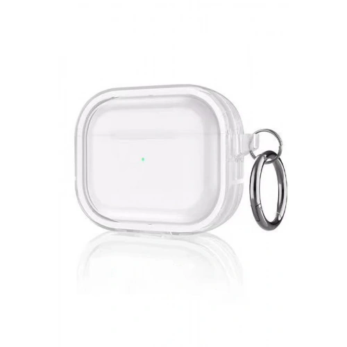 Durukar®  Airpods Pro 2 (2.nesil) Shiny Şeffaf Kılıf - Beyaz