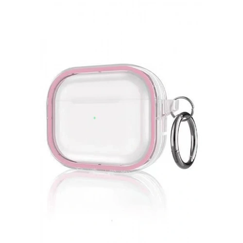 Durukar®  Airpods Pro 2 (2.nesil) Shiny Şeffaf Kılıf - Pembe