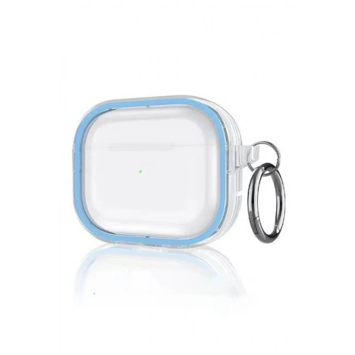 Durukar®  Airpods Pro 2 (2.nesil) Shiny Şeffaf Kılıf - Sierra Blue