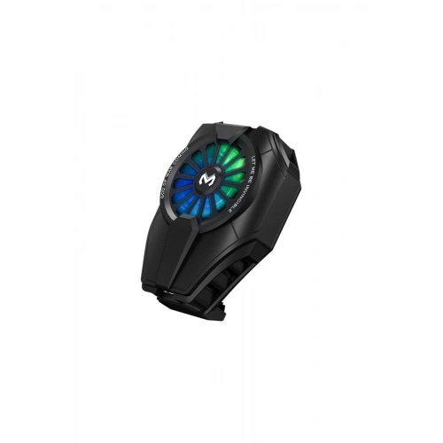 Mey İthalat®  DL06 RGB Radyatör Telefon Soğutucu Fan - Siyah