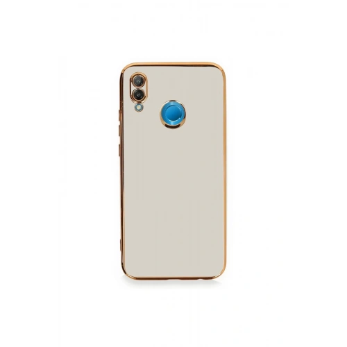 Durukar®  Huawei P20 Lite Kılıf Volet Silikon - Beyaz