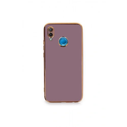 Durukar®  Huawei P20 Lite Kılıf Volet Silikon - Mor
