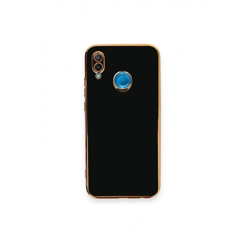 Durukar®  Huawei P20 Lite Kılıf Volet Silikon - Siyah