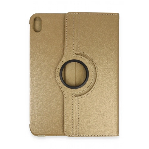 Durukar®  iPad 2022 10.9 (10.nesil) Kılıf 360 Tablet Deri Kılıf - Gold
