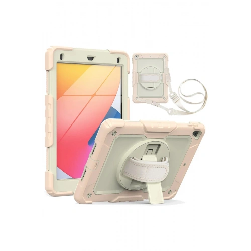 Durukar®  iPad 5 Air 9.7 Kılıf Strap New Tablet Kapak - Pembe