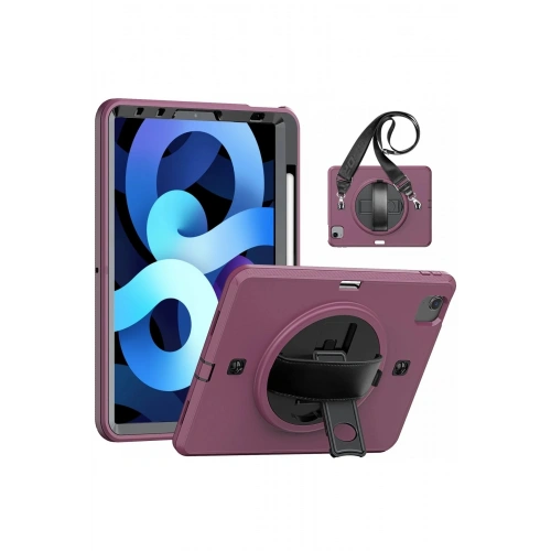 Durukar®  iPad Pro 11 (2020) Kılıf Strap-C Otterbox Tablet Kapak - Mürdüm