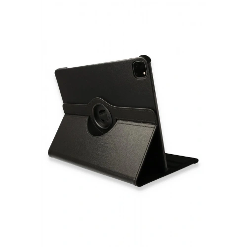 Durukar®  iPad Pro 12.9 (2021) Kılıf 360 Tablet Deri Kılıf - Siyah