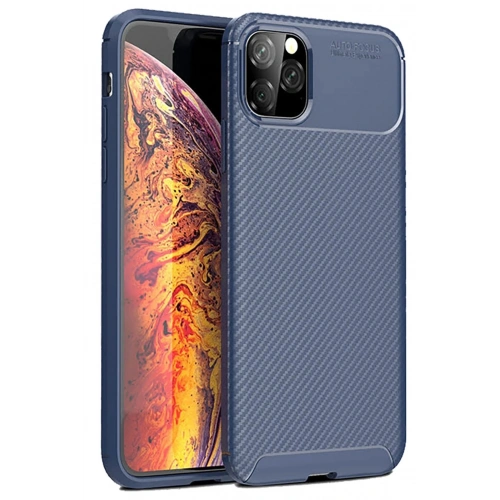 Durukar®  iPhone 11 Pro Kılıf Auto Focus Karbon Kapak - Lacivert