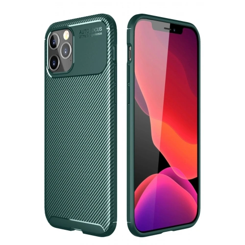Durukar®  iPhone 11 Pro Kılıf Auto Focus Karbon Kapak - Yeşil