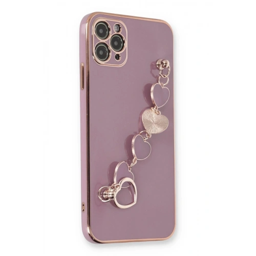 Mey İthalat®  iPhone 11 Pro Kılıf Esila Silikon - Mor