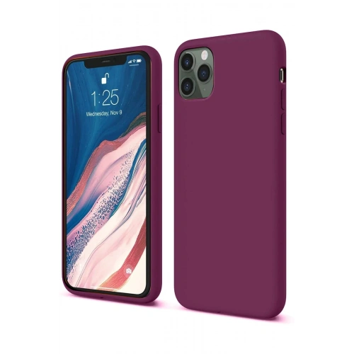 Durukar®  iPhone 11 Pro Kılıf First Silikon - Mürdüm