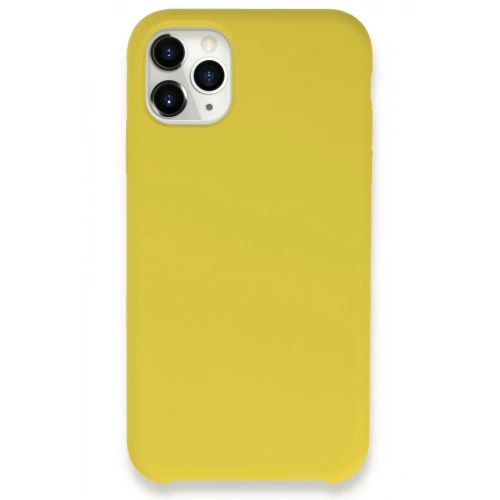 Mey İthalat®  iPhone 11 Pro Kılıf Lansman Legant Silikon - Sarı