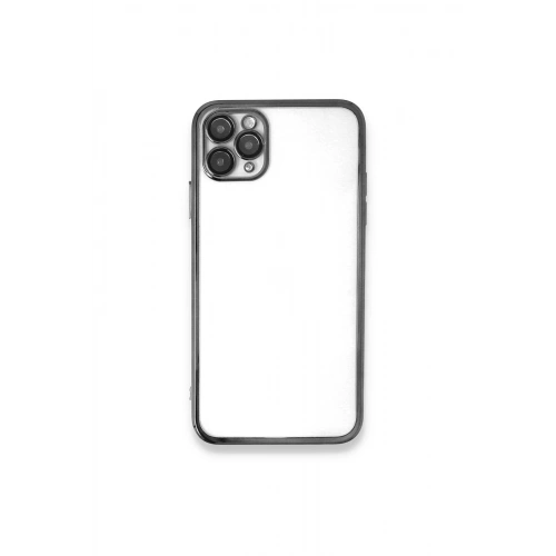 Durukar®  iPhone 11 Pro Kılıf  Lensli Silikon - Gümüş