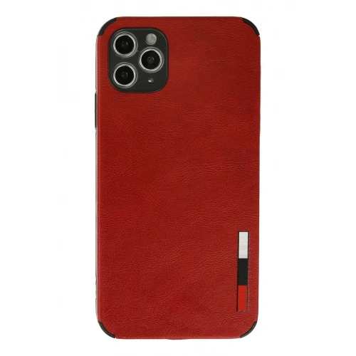 Durukar®  iPhone 11 Pro Kılıf Loop Deri Silikon - Kırmızı