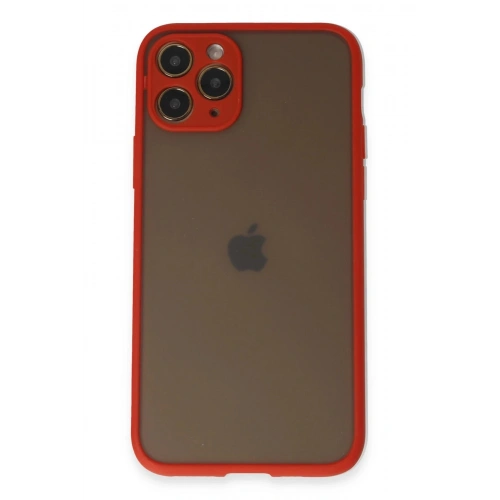 Durukar®  iPhone 11 Pro Kılıf Montreal Silikon Kapak - Kırmızı