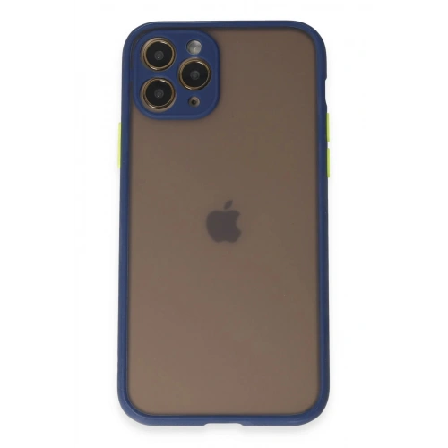 Durukar®  iPhone 11 Pro Kılıf Montreal Silikon Kapak - Lacivert