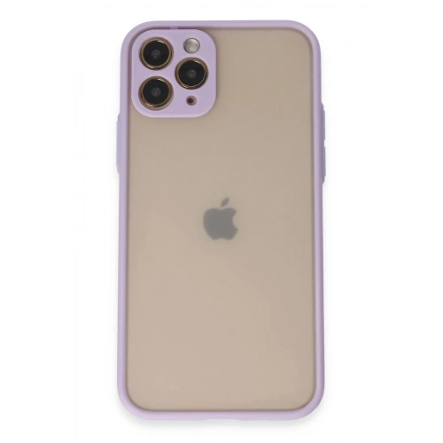 Durukar®  iPhone 11 Pro Kılıf Montreal Silikon Kapak - Mor