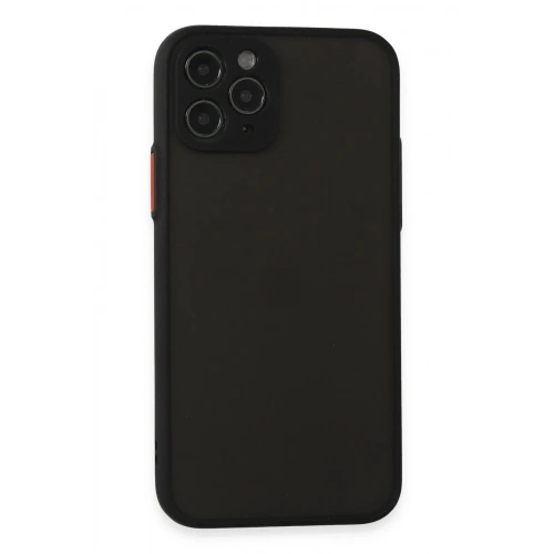 Durukar®  iPhone 11 Pro Kılıf Montreal Silikon Kapak - Siyah