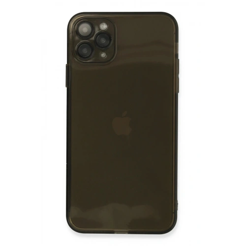 Mey İthalat®  iPhone 11 Pro Max Kılıf Fly Lens Silikon - Siyah