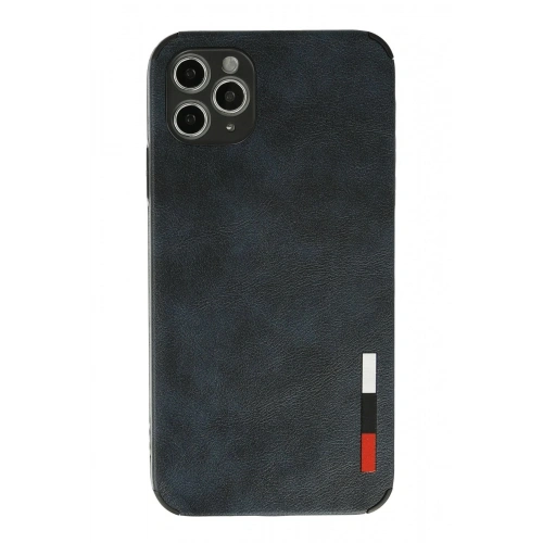 Durukar®  iPhone 11 Pro Max Kılıf Loop Deri Silikon - Lacivert