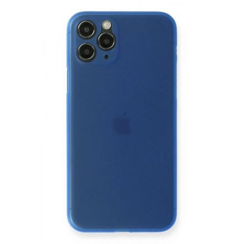 Durukar®  iPhone 11 Pro Max Kılıf PP Ultra İnce Kapak - Mavi