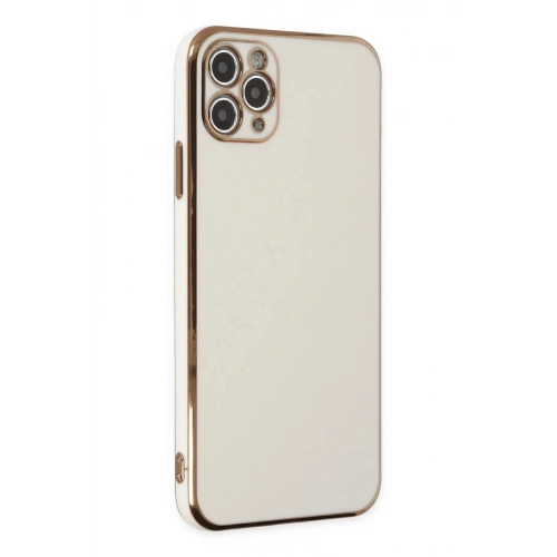 Durukar®  iPhone 11 Pro Max Kılıf Volet Silikon - Beyaz