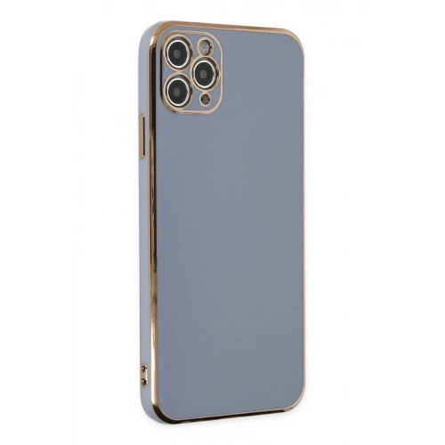 Durukar®  iPhone 11 Pro Max Kılıf Volet Silikon - Mavi