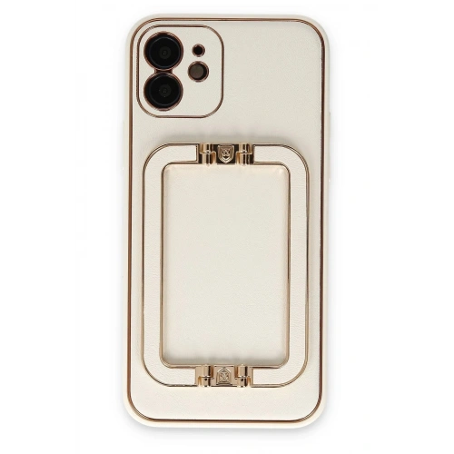 Durukar®  iPhone 12 Kılıf Coco Elit Kapak - Beyaz