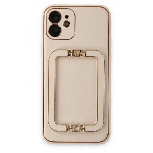 Durukar®  iPhone 12 Kılıf Coco Elit Kapak - Gold
