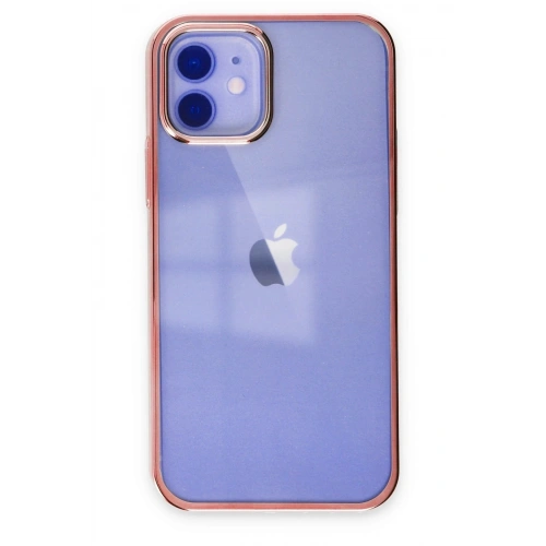 Mey İthalat®  iPhone 12 Kılıf Element Silikon - Pembe