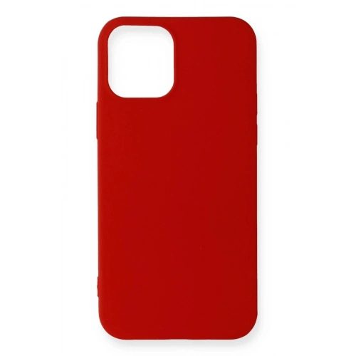 Durukar®  iPhone 12 Mini Kılıf First Silikon - Koyu Kırmızı