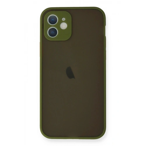 Durukar®  iPhone 12 Mini Kılıf Montreal Silikon Kapak - Açık Yeşil