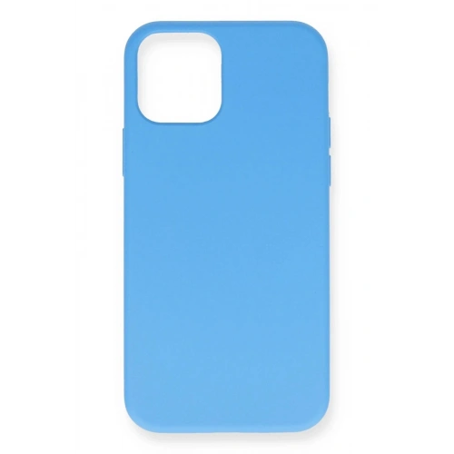 Durukar®  iPhone 12 Mini Kılıf Nano içi Kadife Silikon - Mavi