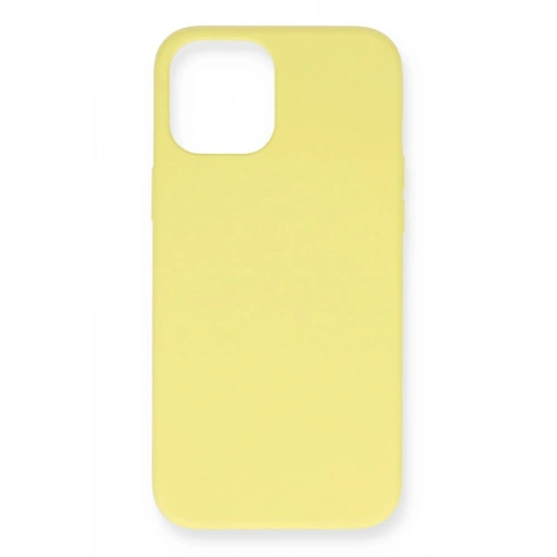 Durukar®  iPhone 12 Mini Kılıf Nano içi Kadife Silikon - Sarı