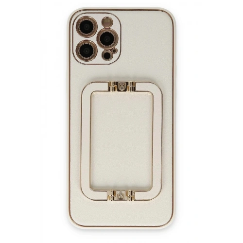 Durukar®  iPhone 12 Pro Kılıf Coco Elit Kapak - Beyaz